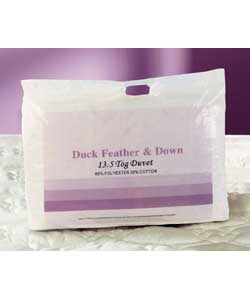 Duck Feather and Down 13.5 Tog Duvet - King Size