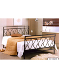 The Dundee Bed is anexciting and interesting metal bed featuring an unique arty criss-cross design