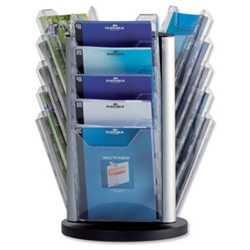 Highly adaptable and expandable clear literature holder systemCan be wall or desk mountedComponents