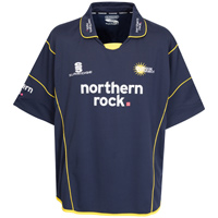 Unbranded Durham Dynamos Cricket Shirt - Navy/Yellow.