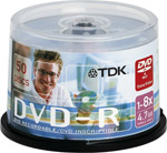 Unbranded DVD-/ R and DVD-/ RW ( TDK DVD-R 50pk CB )