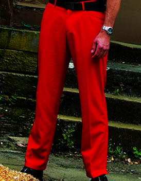 Unbranded Dwyers and Co Golf Trousers Wash and Wear Red