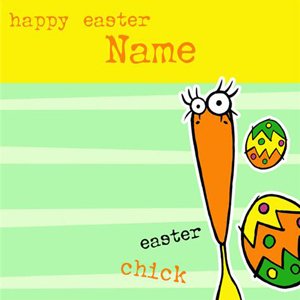 Unbranded Easter Personalised Card - Easter Chick