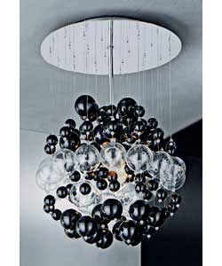 Unbranded Ebony Glass Balls Ceiling Fitting