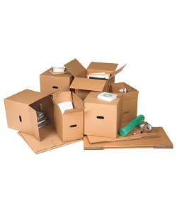 Unbranded Ecohome Moving House Storage Boxes - Pack 3 to 4