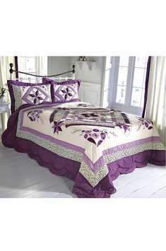 Traditional quilted design complemented by appliqu detail and embroidery. To co-ordinate with Elana 