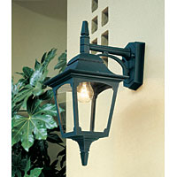 Unbranded ELCPM2 - Small Black Outdoor Wall Light