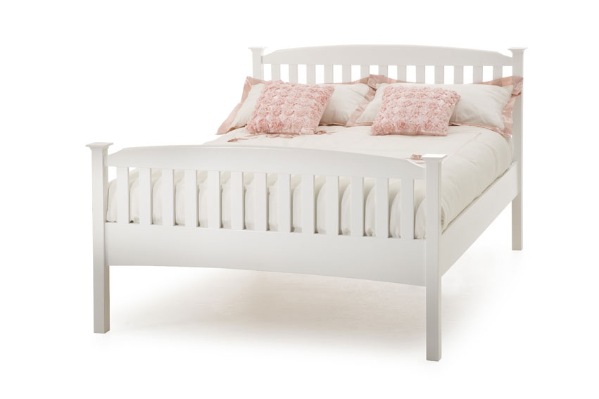 Unbranded Eleanor Bedstead - Opal White - Small Double,
