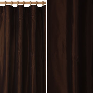 Elegance Pencil Pleat Curtains- Chocolate- W200 x Drop 136cm