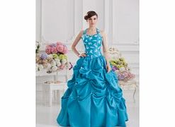 Unbranded Elegant Halter Prom Dresses Prom Party Blue