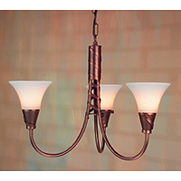 Unbranded ELEM3/COP - 3 Light Copper Hanging Light