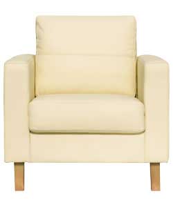 Elena Leather Chair - Cream