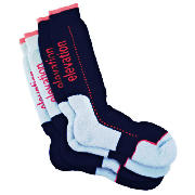 Unbranded Elevation Snow Blue 4pk Technical Socks Size 6/8