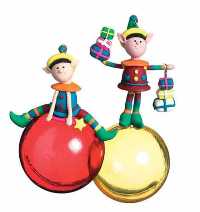 Elf On Bauble - Character May Vary