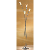 Unbranded ELFLY FL - Black/Silver and Gold Effect Floor Lamp
