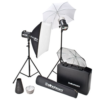 Unbranded Elinchrom Style RX300 Twin Kit