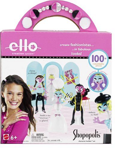 Ello Shoptropolis Character Building Set, Mattel toy / game