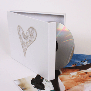 Unbranded Embroidered Heart CD Keepsake Box
