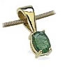 Unbranded Emerald Pendant And Chain