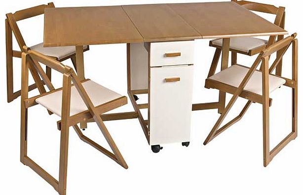 Unbranded Emperor Rectangular Table and 4 Folding Chairs -