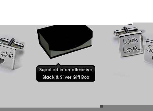 Unbranded Engraved Cufflinks with Love