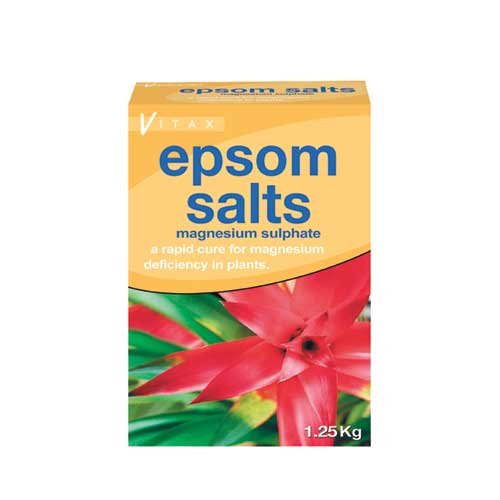 These Epsom Salts can rapidly cure magnesium deficiency in plants. Tomatoes and house plants are par