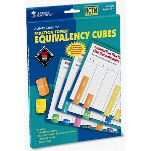 Can be used with Fraction Tower Activity Set. - For use with Equivalence Cubes B2544. Set of 12