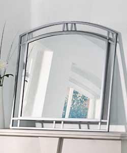 Erin Overmantle Mirror - Silver