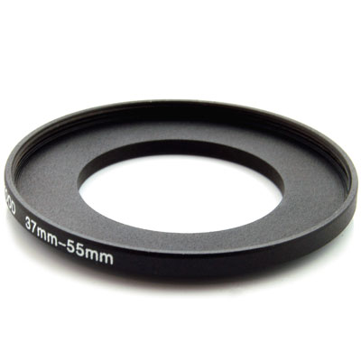 This Erol Step-Up Ring fits 55mm lenses or filters to the front of 37mm cameras.
