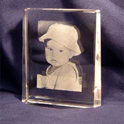 Unbranded Etched Glass Prism No Text