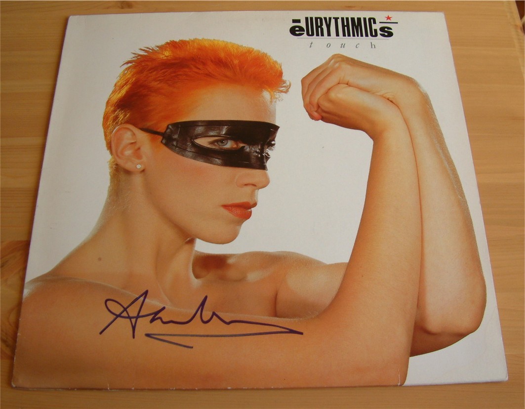 EURYTHMICS TOUCH LP SIGNED BY ANNIE LENNOX