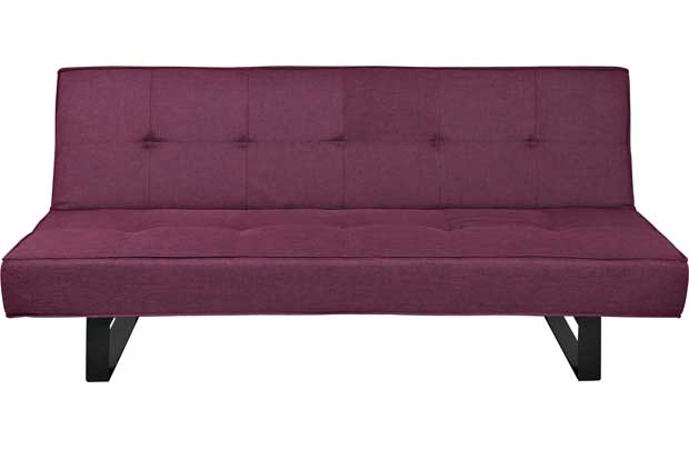 Part of the Eva collection Clic clac Clic-clac bed mechanism. Small double. Fabric upholstery. Sofa size H76