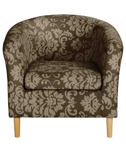 Unbranded Evie Tub Chair - Chocolate