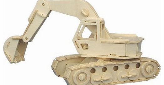 Unbranded Excavator - Woodcraft Construction Kit- Quay