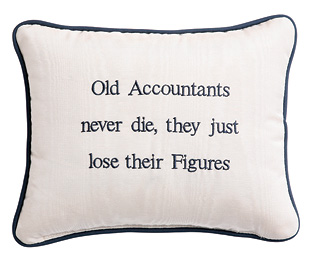 Unbranded Executive Cushion, inchOld Accountants never