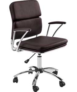 Unbranded Executive Mid Back Office Chair - Brown