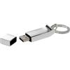 Unbranded Executive Silver Plated USB Flash Drive: 58mm x