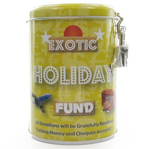 Unbranded Exotic Holiday Fund Savings Tin