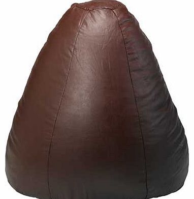 Stylish and contemporary this leather effect New Pear beanbag in a rich chocolate brown is the perfect place for chilling out and relaxing. Super smooth. squashy and stunning in design this comfy beanbag will become the best seat in the house. Size H