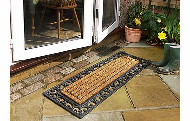 Why do we tend to have mats at our front and back doors, but none outside our patio windows? One reason is that most mats are too small, which is why this extra-long version is so practical. Almost 4 long, it stretches the length of patio door entran