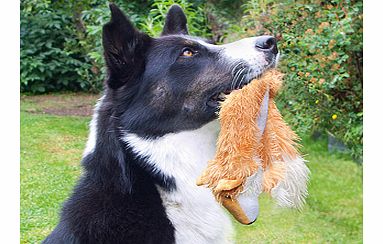 Fed up with toys not lasting a day, and stuffing all over the house? These new plush toys are extra-long and irresistibly floppy, so dogs adore them  but because they have no stuffing they last much longer. With added squeakers for extra doggy fun.N