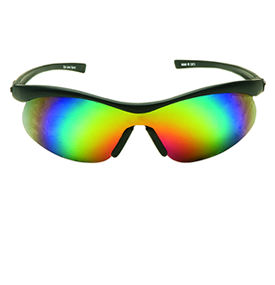 Rubberized soft feel frame with shatterproof polycarbonate lens.Polycarbonate lens colours:Smoke gre
