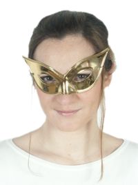 Eyemask: Metallic Flyaway Gold