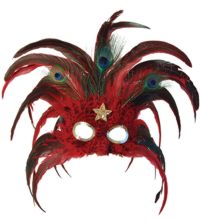 Unbranded Eyemask: Peacock Red