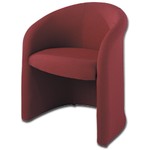 Fabric Tub Chair-Burgundy