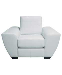 Fabrizo Leather Chair - White