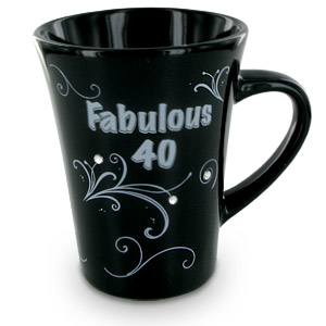 Unbranded Fabulous 40 Black Mug