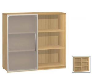 Unbranded Facts cube 6 compartment beech/frosted glass