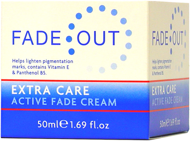 Fade Out Extra Care Active fade cream is not a concealer, but an effective treatment cream that