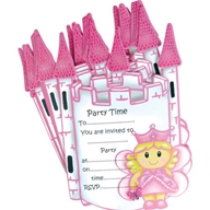 These invitations are excellent quality  with pretty glittery areas and a Fairy theme. The pack also
